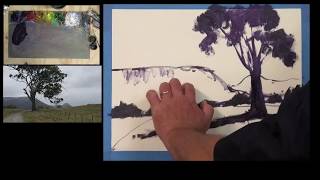 Learn To Paint TV E114 - Late Afternoon At Capertee Valley. Beginners landscape painting