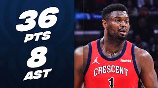 Zion Williamson TIES SEASON-HIGH 36 PTS In Pelicans W!😤| February 14, 2024