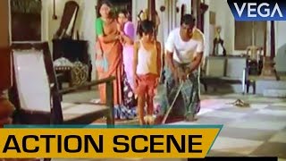 Sendhamarai Rescues His Son From Snake || Thambikku Entha Ooru Movie || Action Scene