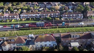 Drone Footage - Abnormal Load - Shoreham Port to Uckfield - 27th Oct 2024