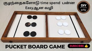 DIY Sling Pucket Board Game - Wooden DIY Project for Family Fun | Boredom Buster | தமிழ் | Kids Toy