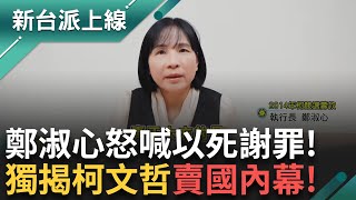 陳佩琪沒搞清楚狀況？ 提告鄭淑心 遭鄭淑心喊「以死謝罪」 獨爆柯文哲「賣國內幕」！ 2015年頻找習近平對口！身分曝光？｜李正皓 主持｜【新台派上線 PART1】20250114｜三立新聞台