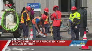 Strong natural gas smell in Charlotte related to weather phenomenon