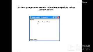 1.3.3 Label and Button Control using Applet