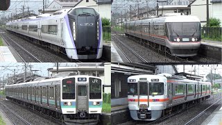 【JR東日本＆JR東海】篠ノ井線広丘駅の様子(土曜9時～10時半)【続々列車】