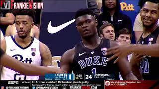 Zion WIlliamson Duke vs Pittsburgh | 1.22.19 | 25 Pts, 7 Rebs, 7 Ast, Best Colle