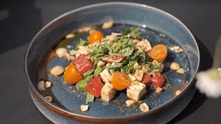 Melonen Feta Salat mit knackigen Nüssen Rezept | KERNkitchen X Weingut Bergdolt-Reif \u0026 Nett