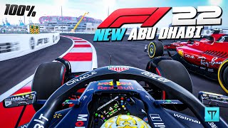 F1 22 Gameplay: 100% RACE *UPDATED* ABU DHABI (110 AI)