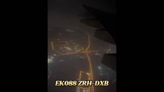 從白天到黑夜A380 [LIVE] EK088: ZRH-DXB【阿雞旅行趣】貴到不行瑞士行 #shorts #蘇黎世機場 #阿聯酋 #杜拜機場 #dxb