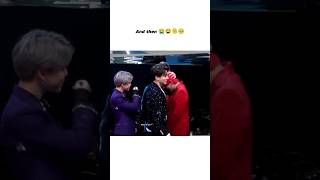 he can't see taehyung crying😭😫❤️ #teakook #bts#army #friendship