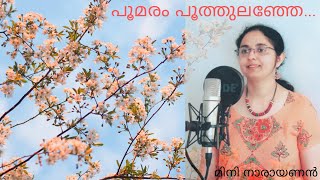 പൂമരം പൂത്തുലഞ്ഞേ പൂവാകയിൽ || poomaram poothulanje poovakayil || മിനി നാരായണൻ || Mini Version