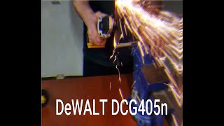 DeWALT DCG405N akumuliatorinis kampinis šlifuoklis (18V Li-ion