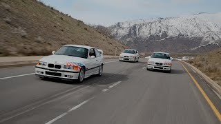 3 E36 M3 Lighweights Cruise Utah Mountains (Cinematic) [4K]