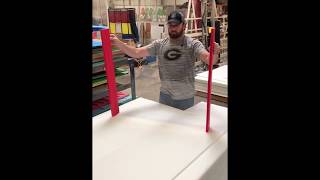 Plexiglass Install With Support Stands