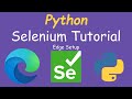 Python Selenium Tutorial - Microsoft Edge Setup
