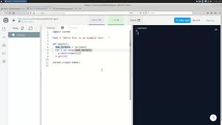 Scrolling text in Python curses