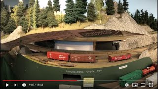 Removable scenery for model railroads