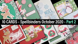 Spellbinders 10 cards - 1 Kit, October 2020 part 2 of 2