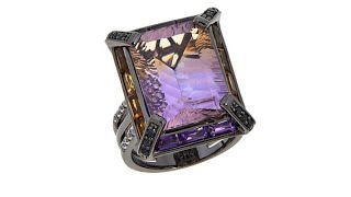 Rarities 10.25ctw Ametrine and Gem Ring