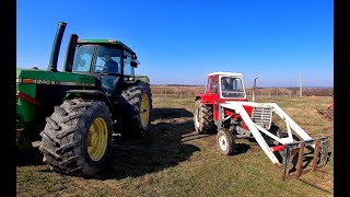 Farming day-Tractor Steyr 50 \u0026 John Deere 4240 S 🤠🌿🚜