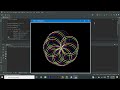 drawing with #python  - circle spirograph