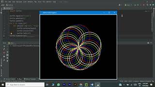 drawing with #python - circle spirograph