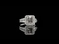 princess cut champagne diamond engagement ring