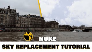 NUKE : Sky Replacement Tutorial | simple & clean tricks |