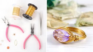 Make a Simple Wire Ring - DIY Jewelry Making Tutorial