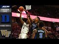 Duke vs. Wake Forest Condensed Game | 2018-19 ACC Basketball