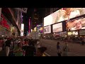 پياده روي در شب تا ميدان تايمز در نيويورك نيويورك گردي منهتن گردي times square