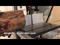 Resawing small logs on a bandsaw