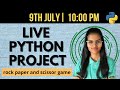 Live Python coding project  | Python live project for practice | Live coding data science | python