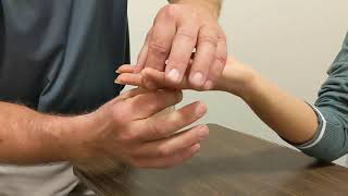 How a custom finger splint is made.