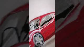 drawing realistic Ferrari 458 #shorts #cars #art #drawing #video #viral #new #new #respect