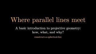 Where parallel lines meet: an introduction to harmonics