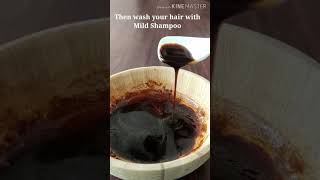 #Coffee Powder Hair Dye | Your grey hair turn into black colour naturally # shorts