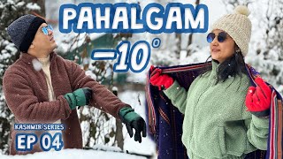 Heavy Snowfall in Pahalgam  -10° | Pahalgam to Srinagar | Kashmir Series EP 04