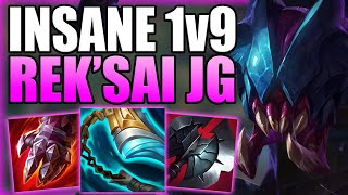 THIS IS HOW REK'SAI JUNGLE CAN COMPLETELY CARRY THE GAME 1v9! - Gameplay Guide League of Legends