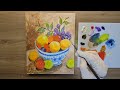 과일 한가득 쉽게 그리는방법 초보자를 위한 아크릴화 how to draw a lot of fruit easily acrylic shoes for beginners