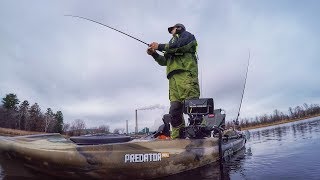 Late Season Swim Jig Fishing From a Kayak