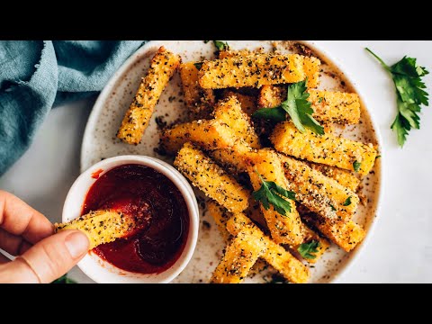 Vegan Parmesan and Herb Polenta Fries – Minimalist Baker Recipes