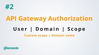 Create user, domain, resource servers - Amazon API Gateway Authorization p2