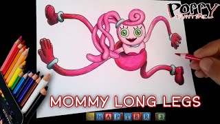 Como Dibujar a Mommy Long Legs de Poppy Playtime | paso a paso | How to Draw Mommy Long Legs | Easy