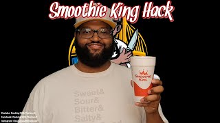 How To Eat A Frozen Smoothie | Smoothie Hack | Smoothie King Keto Champ Berry| Cooking With Thatown2