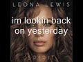 leona lewis yesterday w lyrics