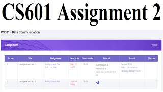 CS601 Assignment 2 |  CS601 Assignment 2 Solution Fall 2023 | CS601 Assignment 2 Solution