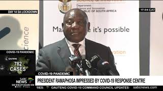 President Ramaphosa impressed with CSIR's tracking of COVID-19 cases