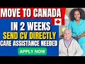 Home care Asst - Caregiving Jobs In Canada With Free Visa Sponsorship In 2023 (caregiver in canada)