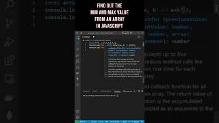 Find out the min and max value from an array in JavaScript - Tutorial for beginners 2022